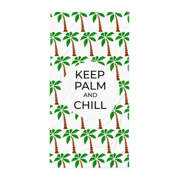 Handtuch “Keep palm and chill”