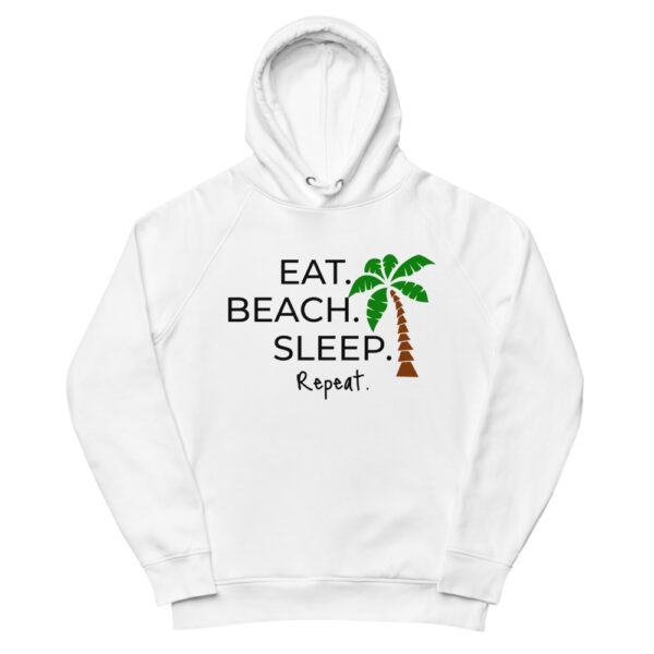 Unisex Kapuzenpullover “Eat. Sleep. Beach. Repeat.”